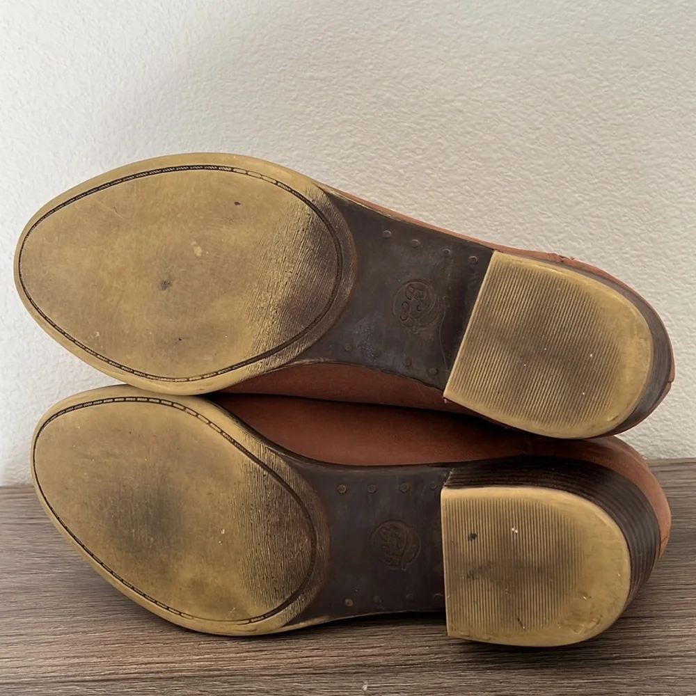 Lucky Brand Booties Brown Leather Burklee Size 8 - Picture 6 of 10